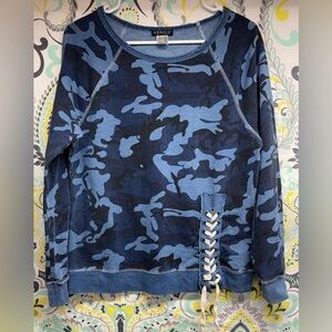 Venus Blue Camo Top S